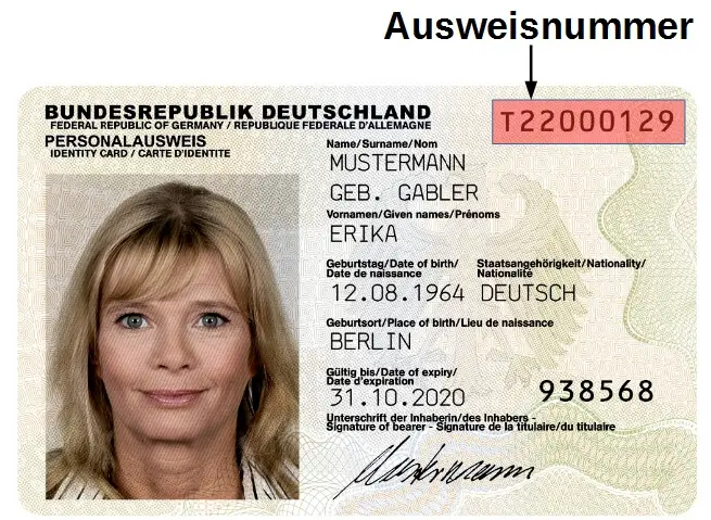 Ausweisnummer neuer Personalausweis